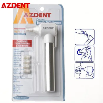 

AZDENT Tooth Burnisher Polisher Teeth Whitening Polishing Remove Smoke Stains with 5 Nozzles Tooth Cleaning Tool Oral Care Tool
