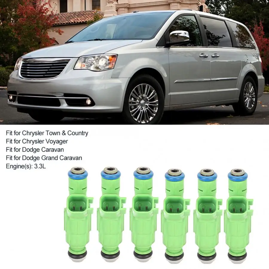 6 шт. Автомобильная Форсунка 0280156007 подходит для Chrysler Town& amp страна высокого качества автомобильные аксессуары