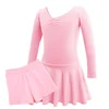 Winter Children Ballet Dance Gymnastics Dress Shorts Suit Kids Cotton Long Sleeve Thick Ballet Dress for Girls Dancewear ► Photo 3/6