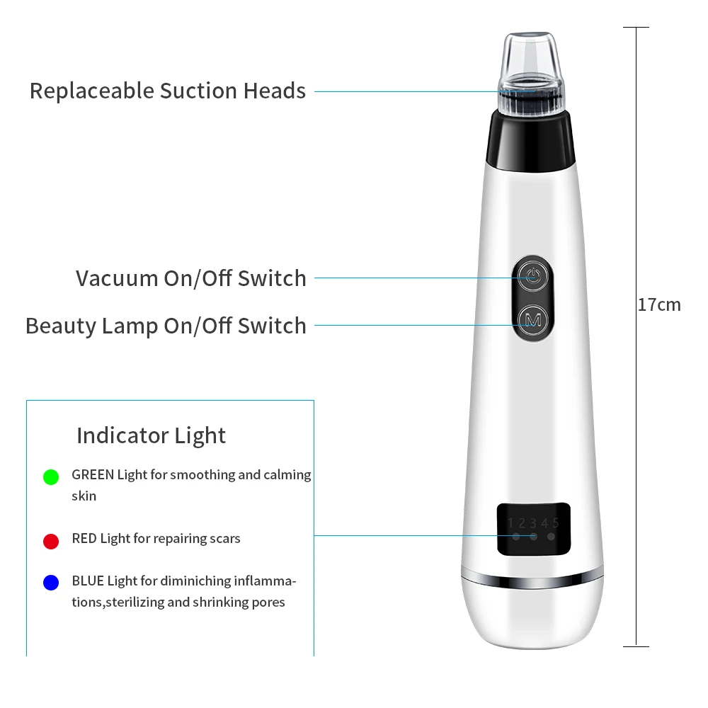 Средство для удаления угрей, Удаление прыщей, вакуумное всасывание носа и акне, Глубокое Очищающее средство для лица, пористая кожа, инструменты для ухода, алмазная красота, очищающая машина