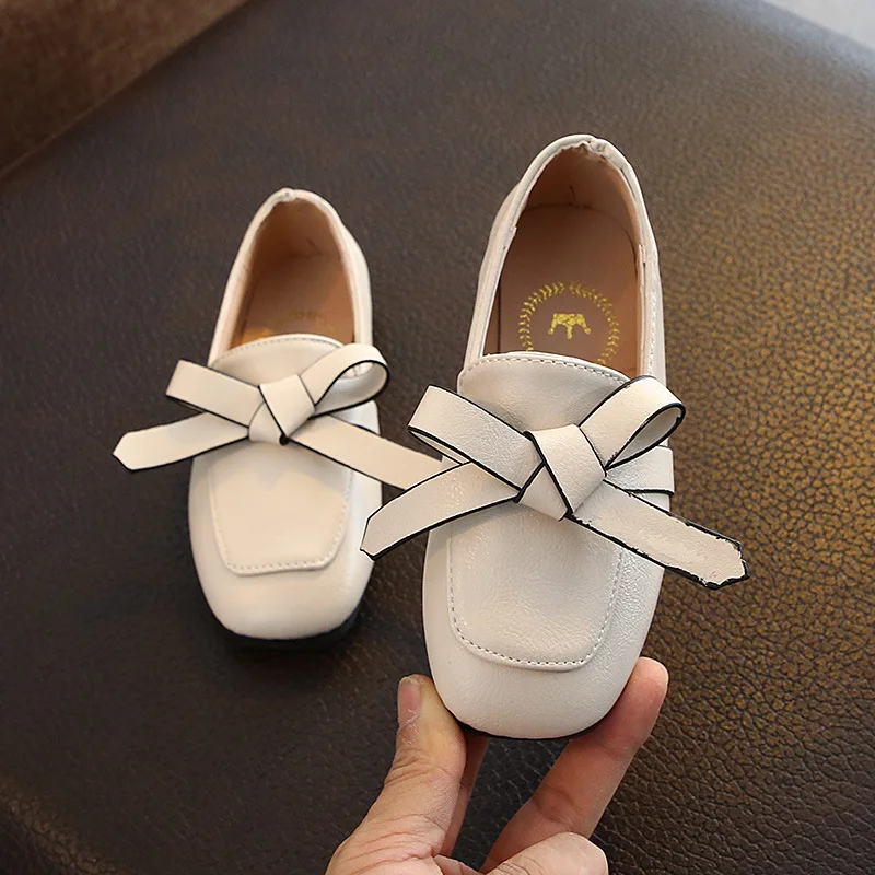 Весна Осень 2020 новая обувь для девочек модная маленькая принцессы с бантом