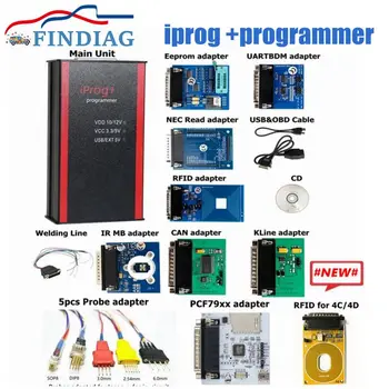 

Newest Iprog+ Programmer V84 Support IMMO + Mileage Correction + Airbag Reset Iprog Till to 2019 Replace Carprog Digiprog3 Tango