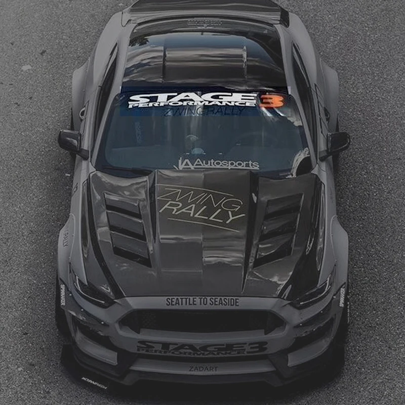 Sport Front Winshield Stage 3 Performance Sticker Letter Window Decal Vinyl Per Ford F150 Mustang Focus Mondeo Escape Kuga