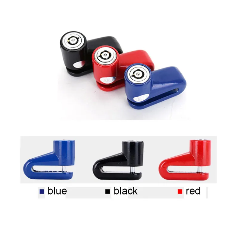 Bicycle Motorcycle Lock Cycling Mini Anti-theft Lock Bike Skid-proof Disc Brake Lock Valve Type Lock Core Bicycle Accessories