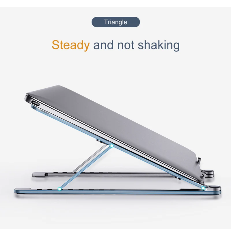  Portable Laptop Stand Folding Notebook Stand Holder For Macbook Lapdesk Adjustable Aluminum Alloy C