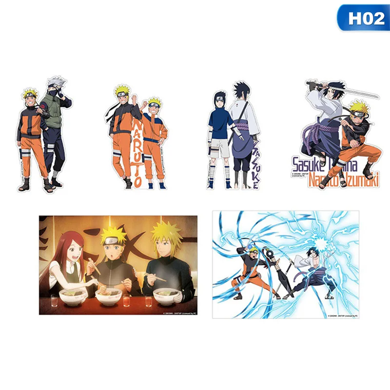 Стикеры японского аниме стикеры Naruto с мультипликационным принтом для сноуборда