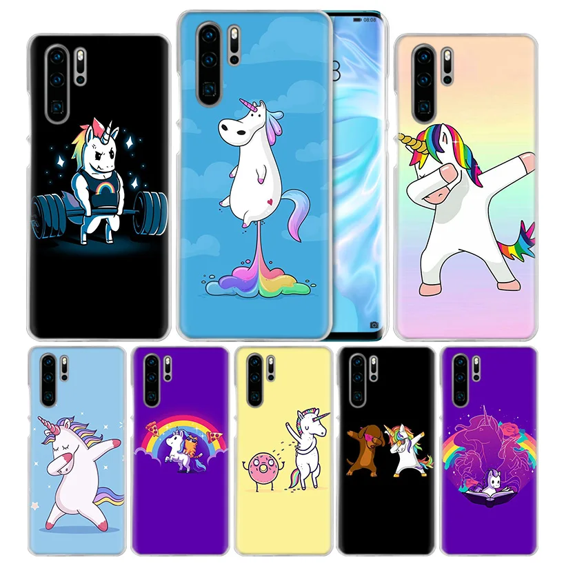 

Case Cover For Huawei Honor 8X 8C 8A 8S 9X 10 20 20i V20 Play Y5 Y6 Y7 Y9 Prime Lite Pro 2018 2019 UNICORN cartoon funny Horse