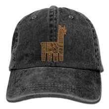 TSDFCLlama Clipart унисекс бейсболка хлопок деним регулируемый, для спорта на открытом воздухе кепки для мужчин и женщин