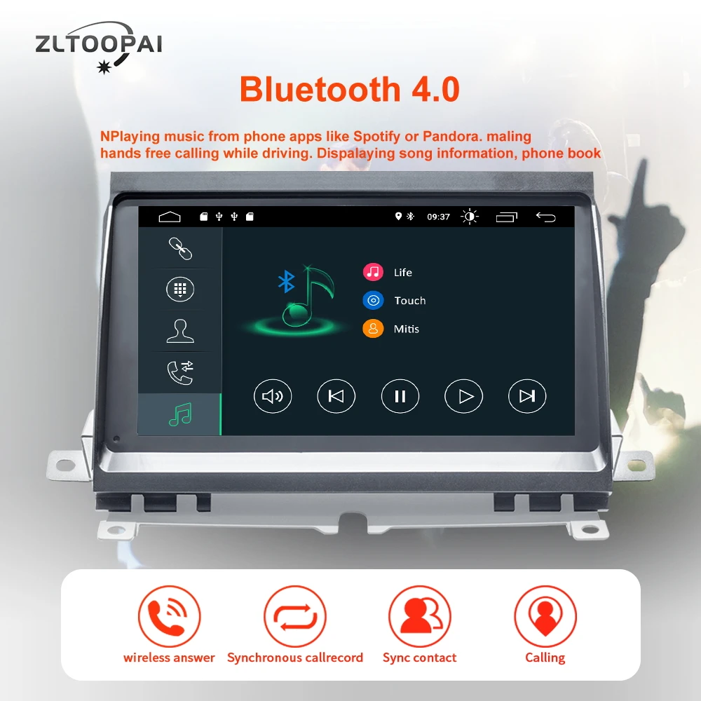 ZLTOOPAI Android 10 Автомобильный мультимедийный плеер радио для Land Rover Discovery 3 LR3 L319 2004-2009 Стерео gps навигация головное устройство