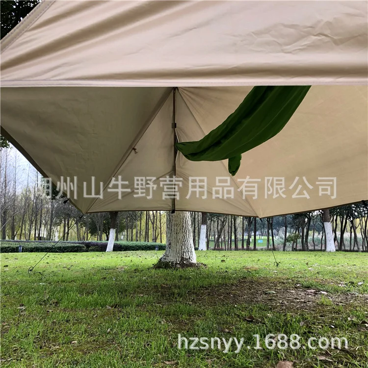Multi-functional Awning Hammock Cover A- line Outdoor Tent College Style Beach Mat Moisture-Proof Mat Anti-Rainwater Ultraviolet