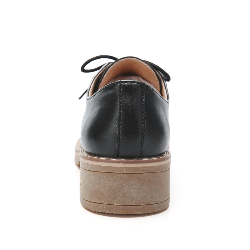 elegant brogue oxford shoes women retro formal dress female footwear eurpean ladies height increasing pumps school leather shoes (31)