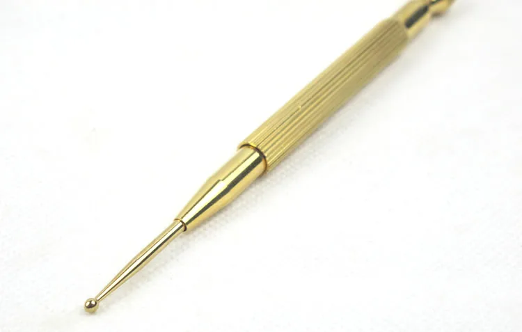 Медная аурикулярная ручка с эластичной щуп для домашнего здоровья, рефлексогенная зона для ушей, Массажная ручка, ручка для обнаружения акупресса
