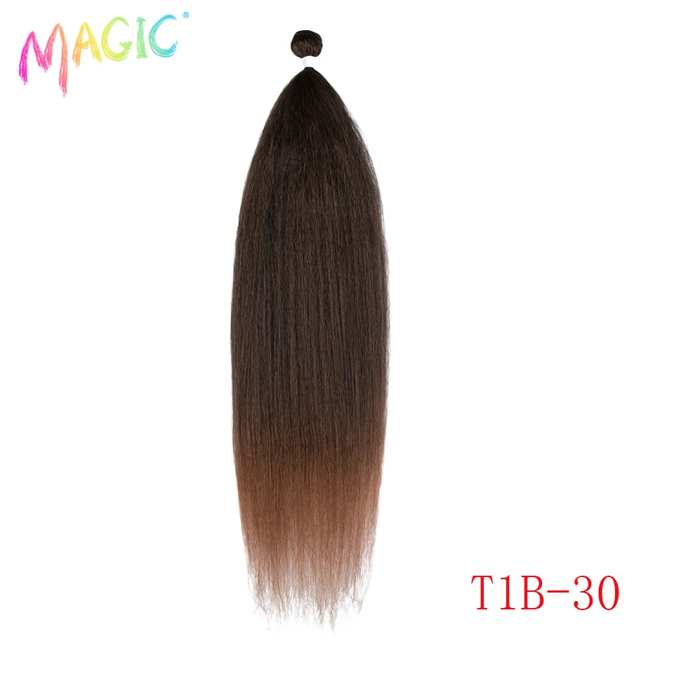 cabelo sintético yaki em linha reta extensões