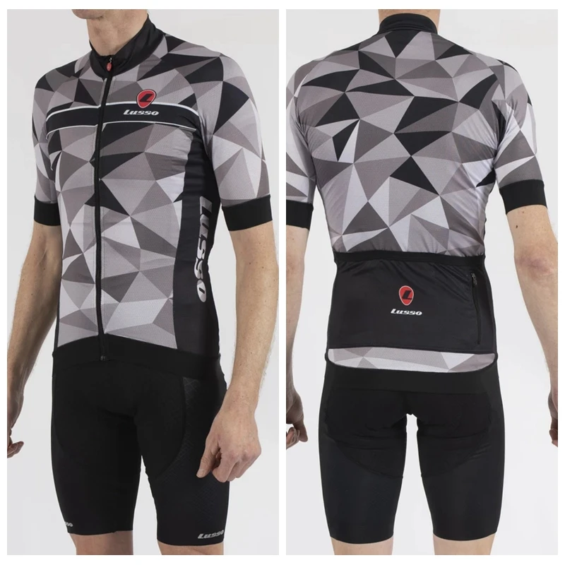 sets LUSSO мужская летняя одежда для горного велосипеда ropa ciclismo maillot дышащая куртка для велосипедистов трикотажный комплект велосипедный костюм - Цвет: sets