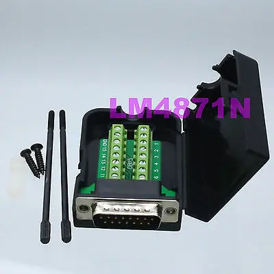 DHL/EMS 20 партий DB15 DSUB 2-рядной штекер 3+ 9pin терминальный адаптер PCB крышка разъема(заглушка) Резьбовая бленда-d2