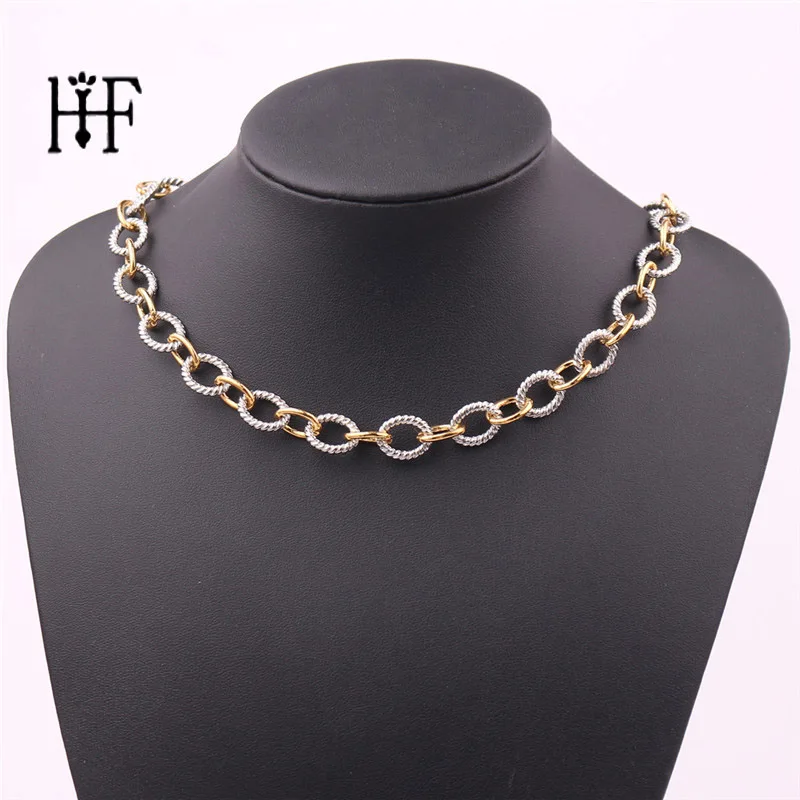 

2019 Design Fashion Jewelry Hip Hop Cable Wire Chain Necklace Exaggerated Personality Long Alloy Necklace For Man Unisex Choker