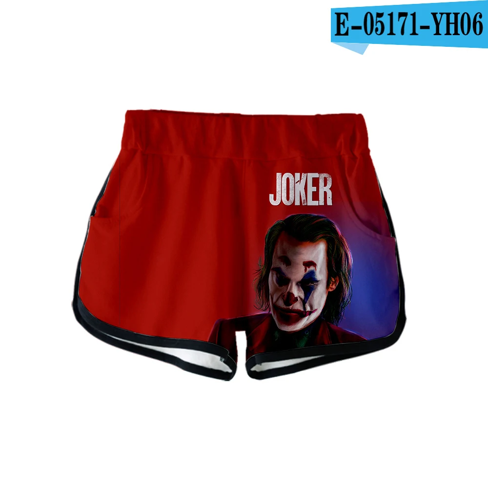 Джокер из фильма Joker Joaquin Phoenix Arthur Fleck с 3d принтом летние женские повседневные милые девушки горячая Распродажа сексуальные шорты одежда - Цвет: YH06