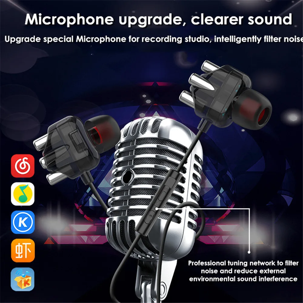 5pcs USB Type C 3 5mm Earphones Wired Control With Microphone Type C headset USB C Earbuds For LeEco Le 2 Max Pro for Xiaomi