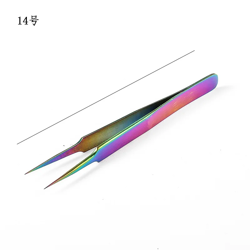 7 моделей цвет нержавеющая сталь tweezers ресницы для наращивания бровей Прямые+ кудрявые волосы для удаления косметики макияж украшение ногтей инструменты