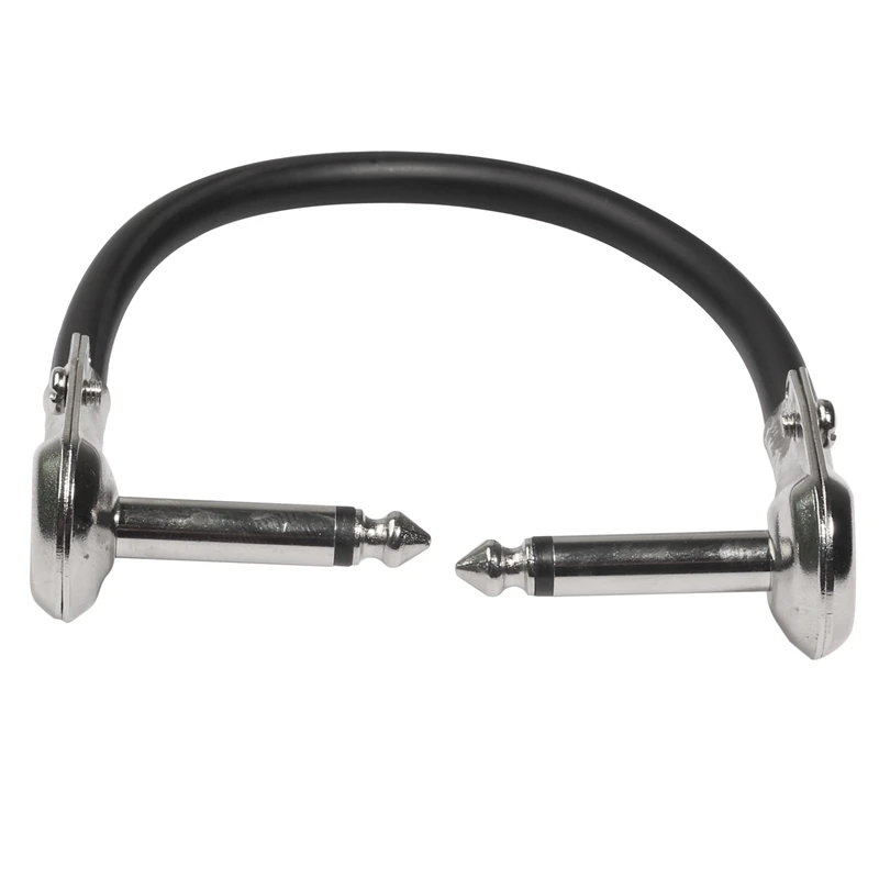 BMDT-3Pcs 15 см/6 дюймов 6,35 мм Мужская гитарная педаль эффектов инструмент патч-кабель 1/4 дюймов Прямоугольный штекер Адаптер