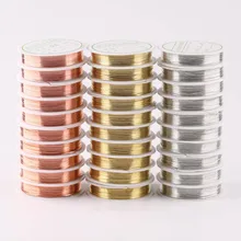 0,2/0,3/0,4/0,5/0,6/0,8/1 мм Серебряный Золотой сплав провод проволока для бус своими руками медь Плетеное украшение веревочные проволочные аксессуары