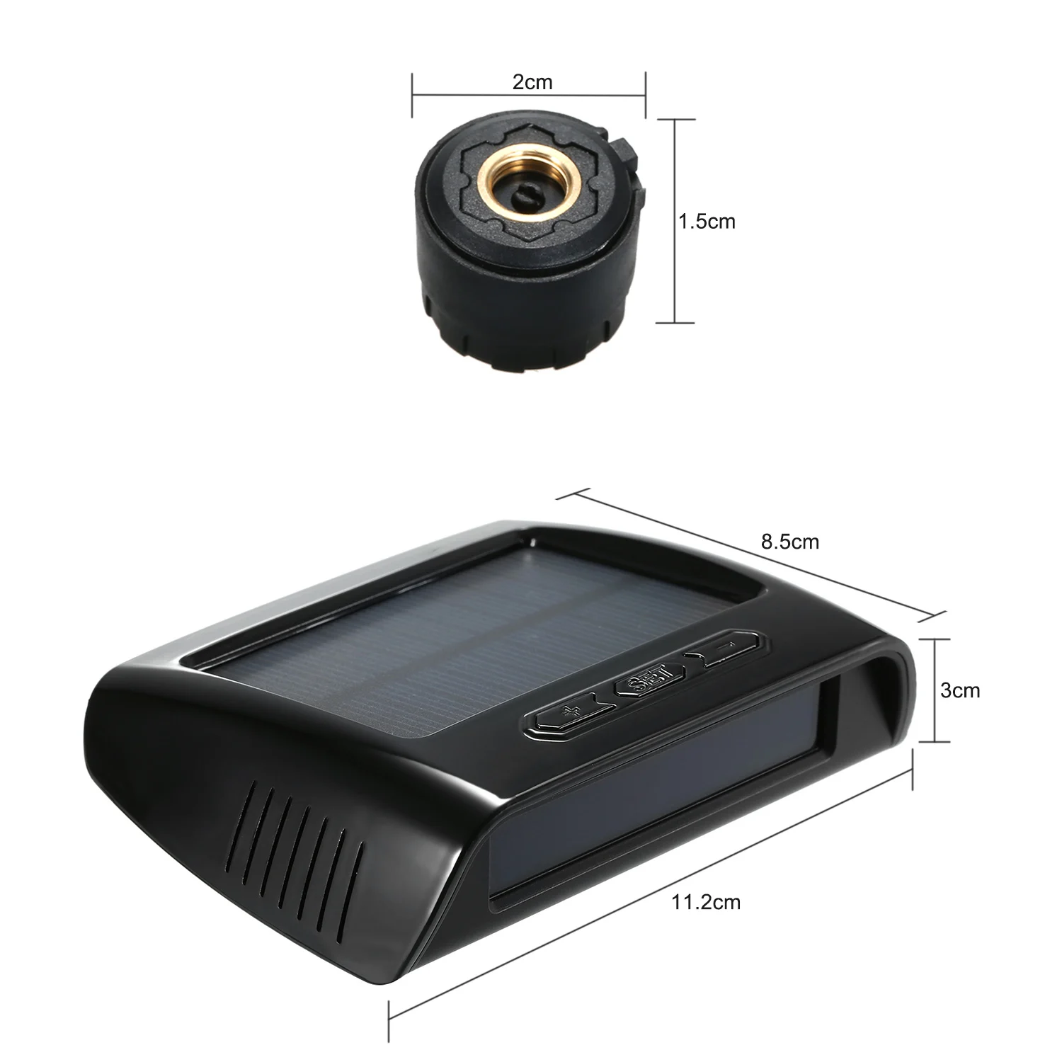 Беспроводная солнечная мощность TPMS система контроля давления в шинах RV TPMS с 6 внешними датчиками для 4-6 шин автомобиля RV грузовик буксировочные трейлеры
