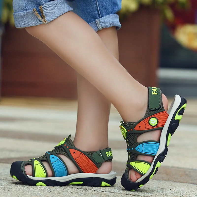 ULKNN 6 мягкое дно 7 Non-slip 8 маленького мальчика 9 детская пляжная обувь 10 лет куртка с