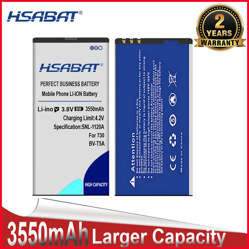 Аккумулятор HSABAT 3550 мАч для телефона Nokia Lumia 730 735 738 Superman RM 1038 1040|battery for|battery for nokiabattery