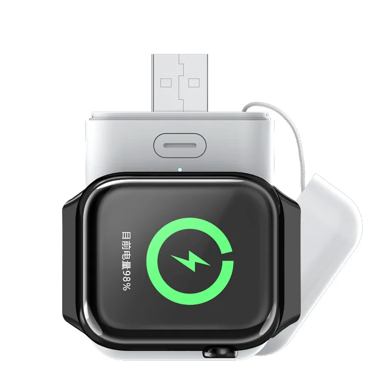 Fast Wireless Charging Docking Station,for Apple Watch Wireless Charger,Portable Magnetic Charger Stand with Switch,for Apple W