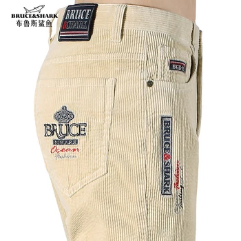 NEW Winter Men Corduroy Trousers Comfortable Trendy Smart Business Leisure Man Pants Straight Leg Stretch Top quality big size