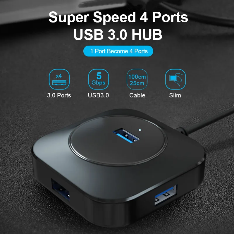 USB C концентратор USB 3,0 концентратор несколько USB Hab type C концентратор 2,0 мульти Hab расширитель 4 порта концентратор для ноутбука USB разветвитель аксессуары для ПК