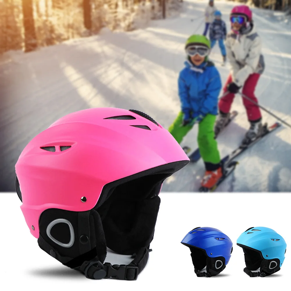 Children Half Covered Adjustable Anti Shock Outdoor Snowboard Warm Safety Ski Helmet Sports Integrally Molded Protective Buckles