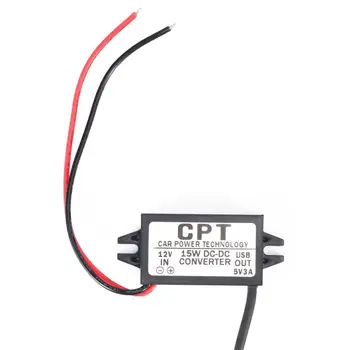 

DC Converter Module 12V To 5V 3A 15W USB Output Power Adapter