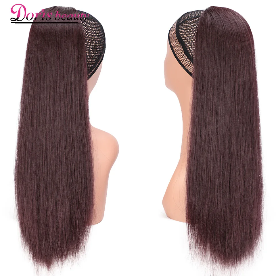Женские прямые синтетические волосы Doris Beauty 16 &quot 20&quot кудрявые для наращивания