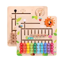 Puzzle en bois pour enfants De 2, 3, 4, 5 et 6 ans, jeu De maths, jeu De labyrinthe, jouets cognitifs