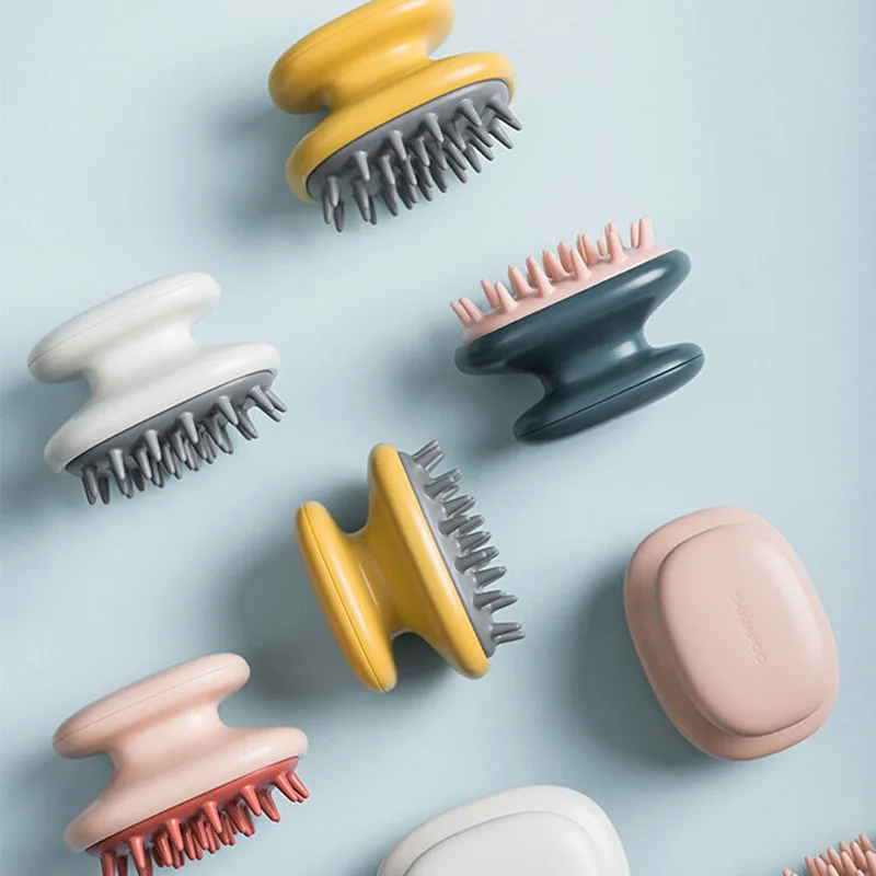 Ручной шампунь из АБС пластика для кожи головы, Массажная щетка для мытья душа, расческа для волос с мини головкой, Массажная расческа для меридианов|Расчески| | АлиЭкспресс - Товары для душа и ванны, которые давно стоило купить