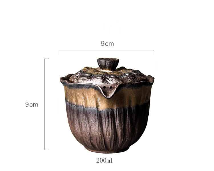 LUWU ceramic teapots gaiwan teacup chinese kung fu chawan teaware 200ml