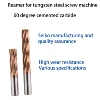 Reamer HRC60 Carbide H7 4 Flutes With 100mm High Precision Straight Shank Spiral Machine Reamer Coating Bronze Reamer 2