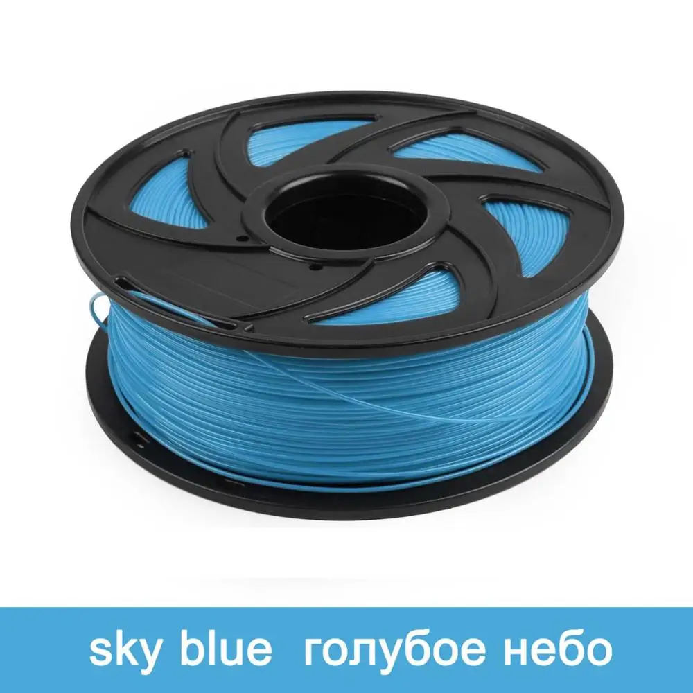 Sky Blue Artudatech 3d принтер PLA нити 1,75 мм 1 кг/5 м для 3D Ручки 1,75 Golw в темноте Priting нити для рисования - Цвет: Sky Blue