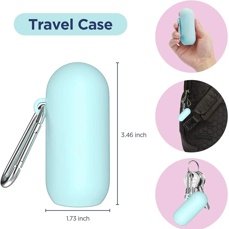 Collapsible Straws Drinking Straw Travel Portable BPA Free Silicone Straw with Carrying Case and Cleaning Brush