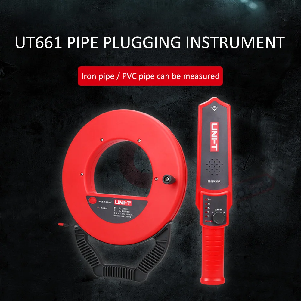 

UNI-T UT661A 20M Wall Pipe Blockage Detector Wall Scanner Pipeline Blocking Clog NEW