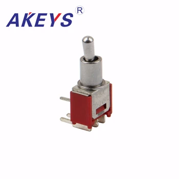 

1PC SMTS-102-C3-N0-6.9mm/21mm rocker arm switch button switch toggle switch 3P2T positive bend