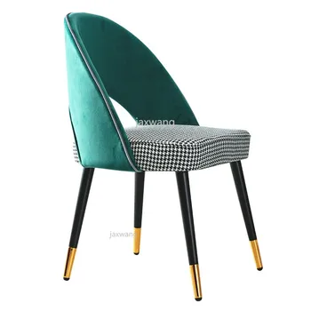 

Nordic Customized Chairs Makeup Chair Discuss Coffee Shop Chairs Simple Backrest Dining Chair Living Room Chair Home Stool
