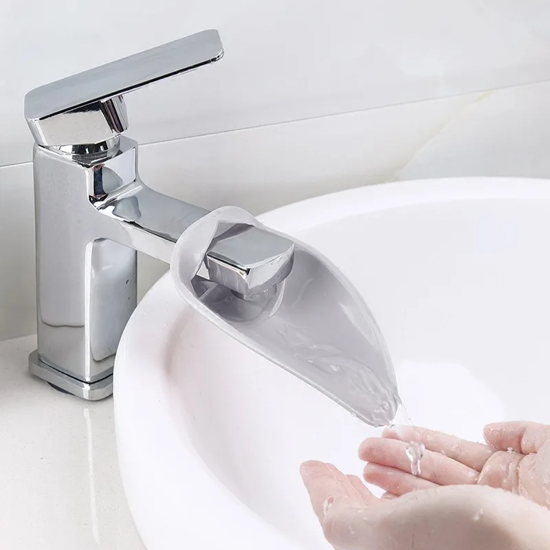 

Baby Hand Washing Auxiliary Sprinkler Faucets Faucet Extender Anti-spill Lengthen Plastic Guide Sink Wholesale