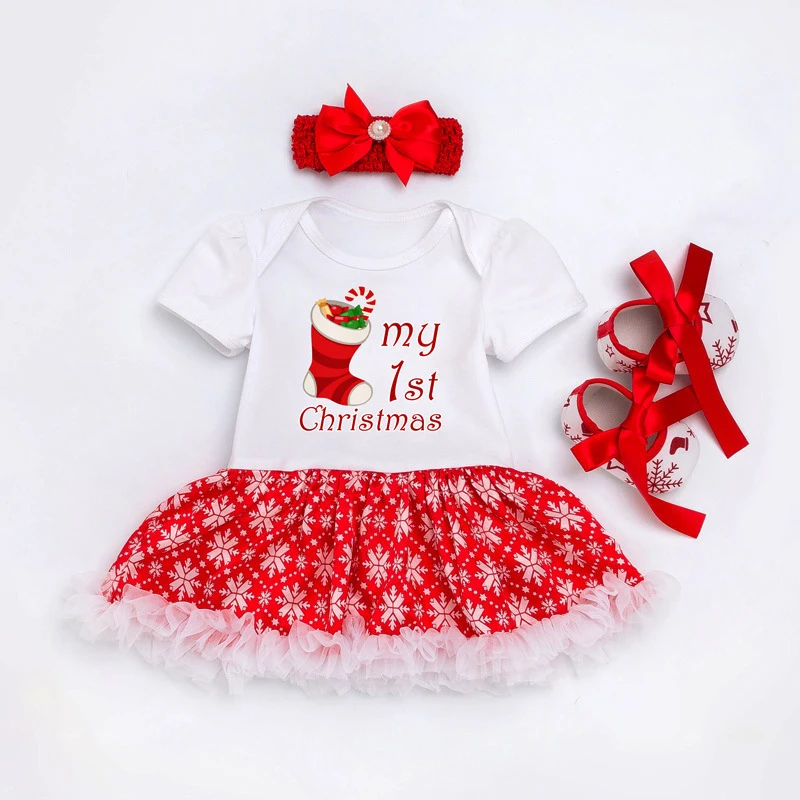 as photo My First Christmas/Одежда для новорожденных девочек Bebek Giyim Bebe, одежда Одежда для новорожденных Рождественский наряд для детей от 0 до 24 месяцев, очень милый - Цвет: as photo