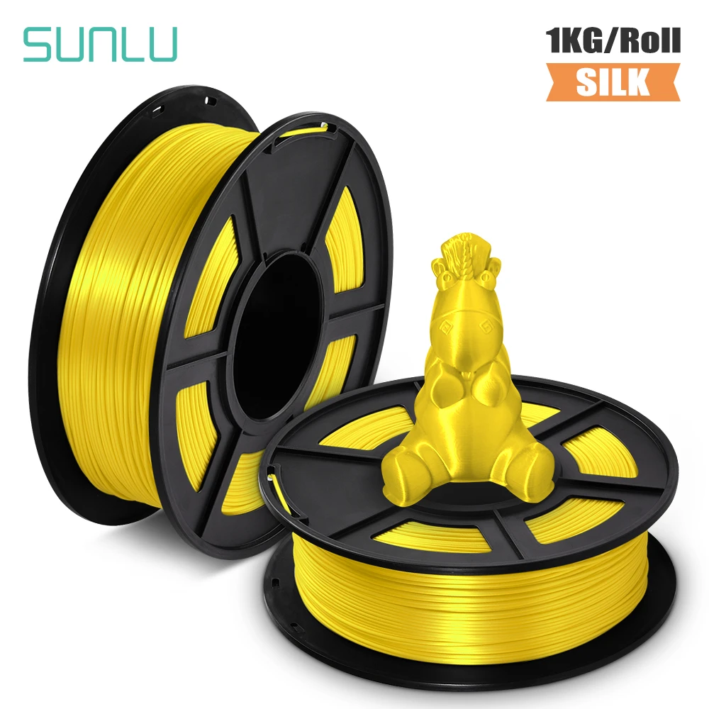 3D Printer Filament DIY SILK Yellow 1kg 2.2 lbs 1.75mm per roll for printing Refills | Компьютеры и офис