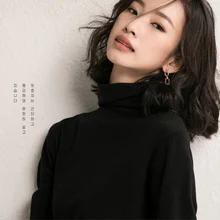  High-necked cashmere female heaps of 2021 autumn winters brought the joker render knit sweater cultivate one's morality 