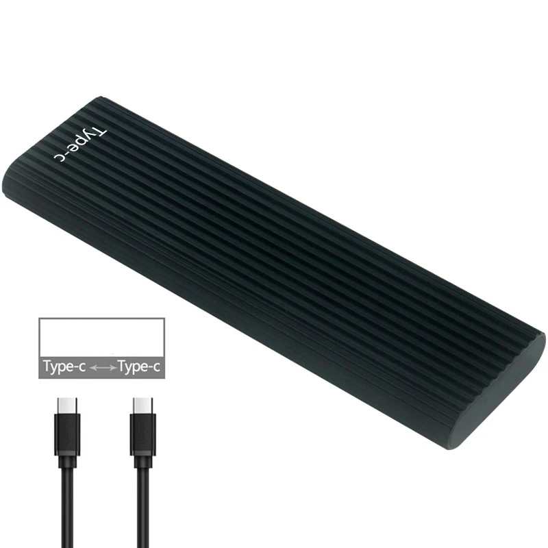 QINDIAN M2 SSD чехол NVME SSD корпус M.2 для usb type C Алюминиевый жесткий диск Корпус для NVME PCIE M ключ SSD диск NVME SSD коробка
