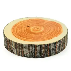 В форме пня декоративные подушки милые круглые деревянные зерна мягкая плюшевая подушка для сиденья Подушка, домашний декор дропшиппинг