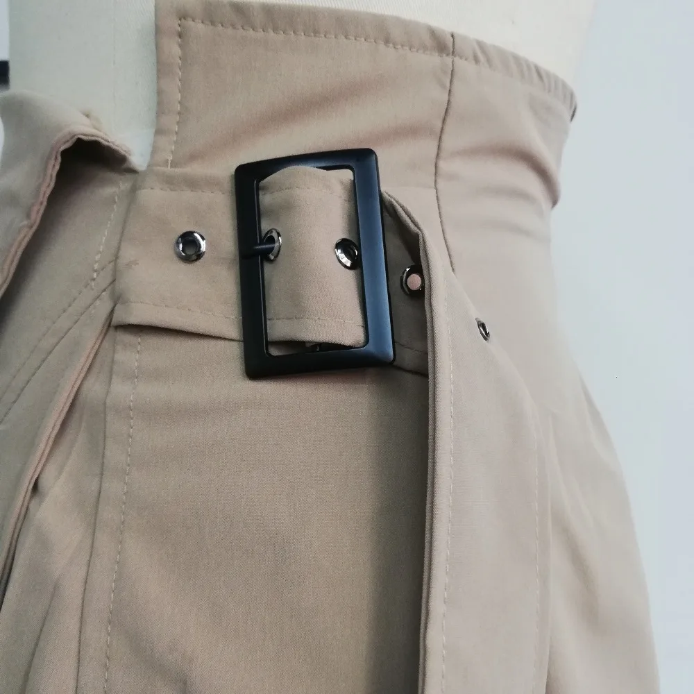 Японская Асимметричная Повседневная юбка в складку Женская однотонная